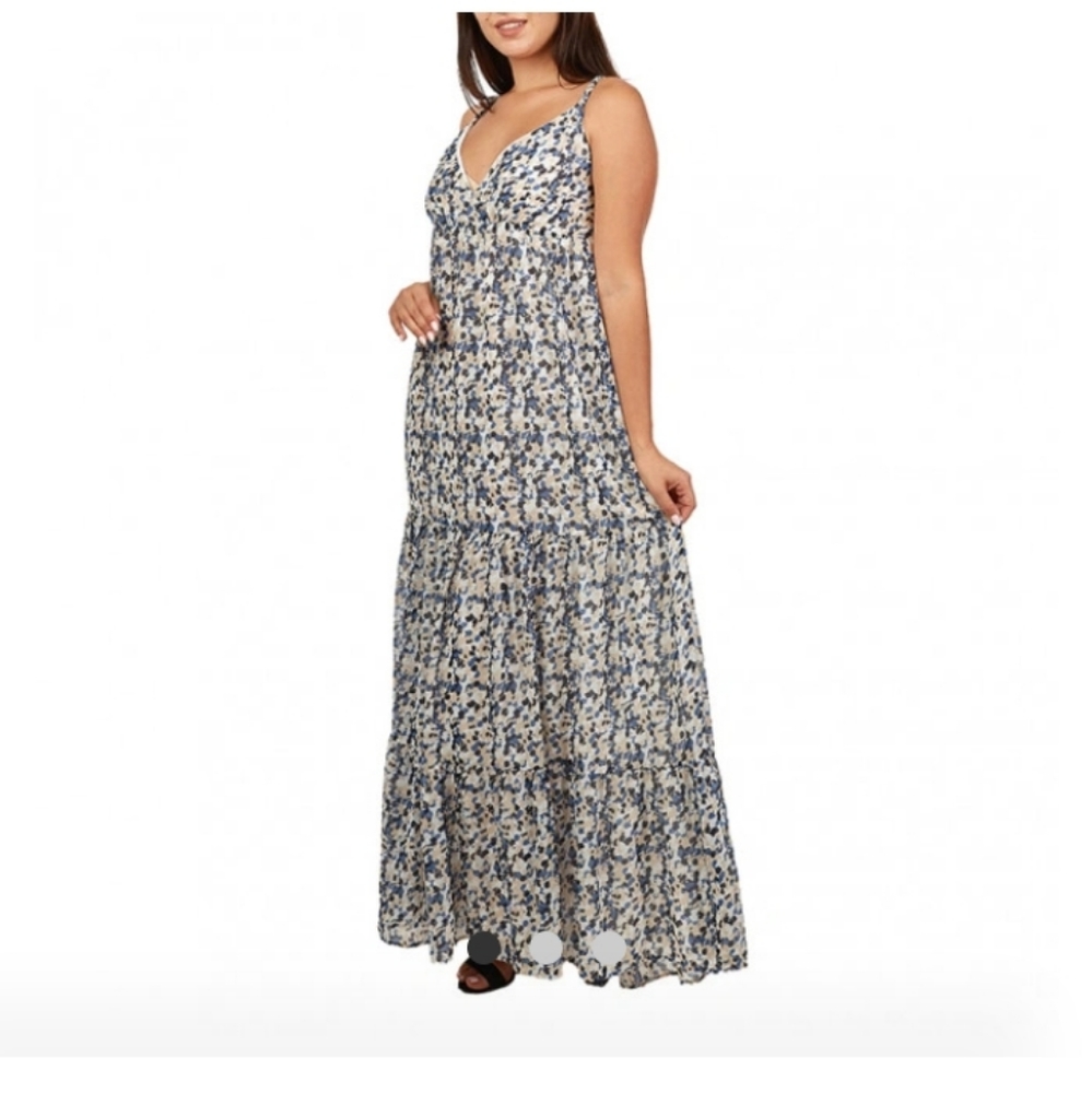 Armani jeans boho printed sleeveless maxi dress